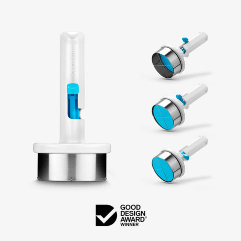 Dreamfarm Icepo ergonomic grip for comfortable scooping sessions.