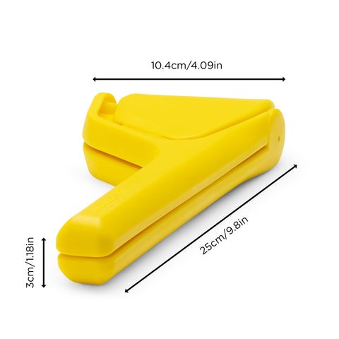 Side-pivot lever on the Lemon Fluicer provides ergonomic squeezing of lemons and limes.