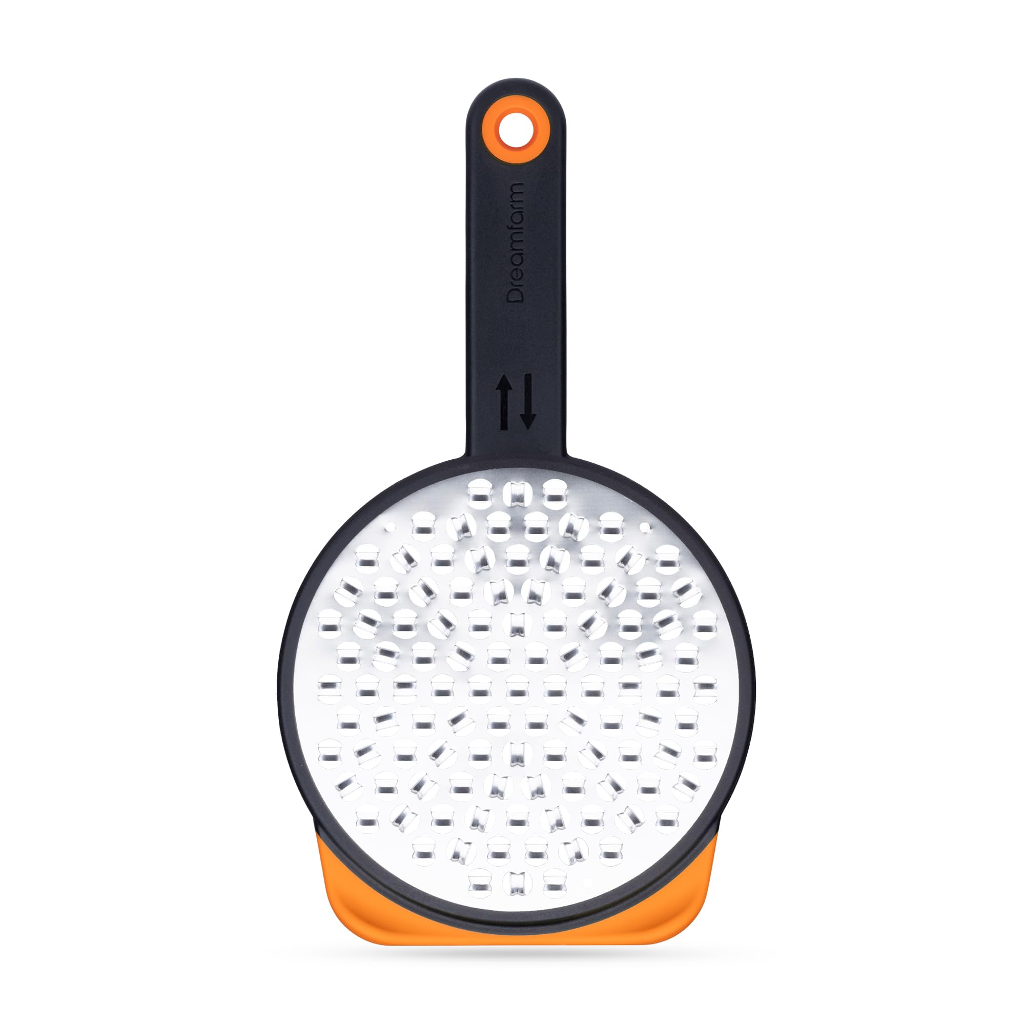 Dreamfarm Ograte two-sided grater delivers fast, versatile coarse grating for vegetables.