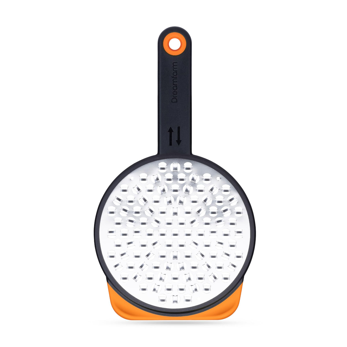 Dreamfarm Ograte two-sided grater delivers fast, versatile coarse grating for vegetables.