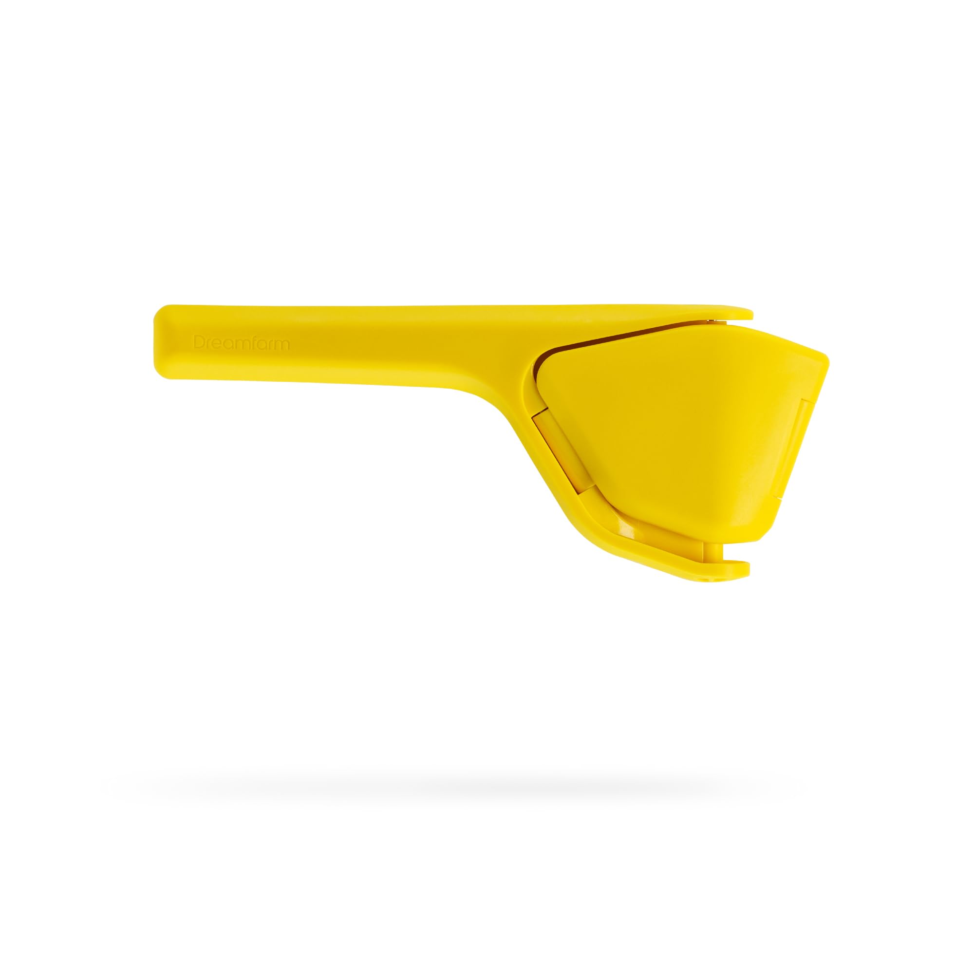 Dreamfarm Original Lemon Fluicer folds flat for compact kitchen storage.