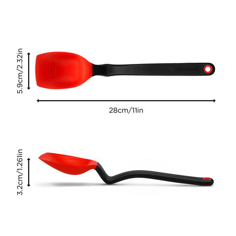 Dreamfarm Supoon shows 5 ml and 15 ml measurement marks for quick portions