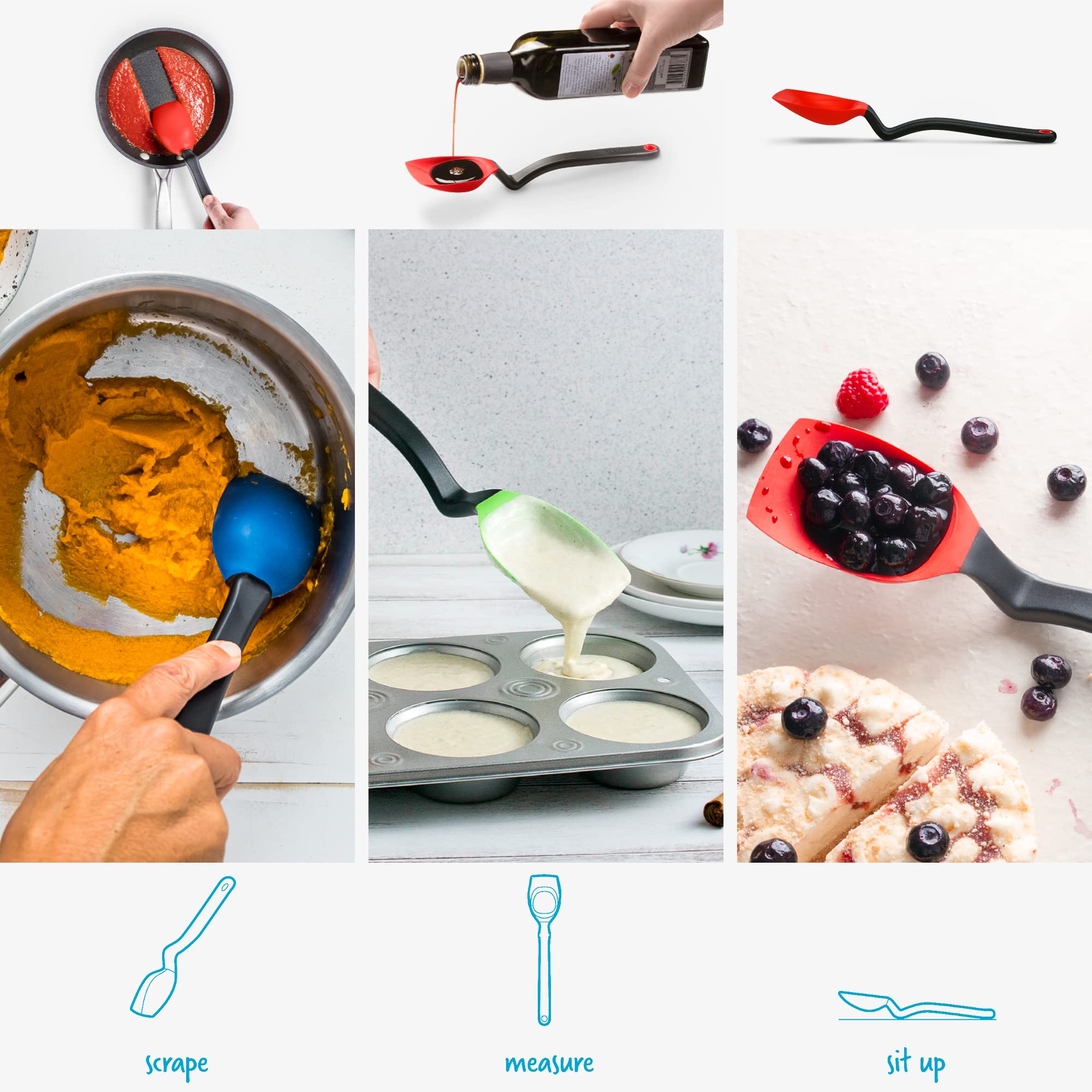 Dreamfarm Supoon safe for non-stick cookware to prevent scratching
