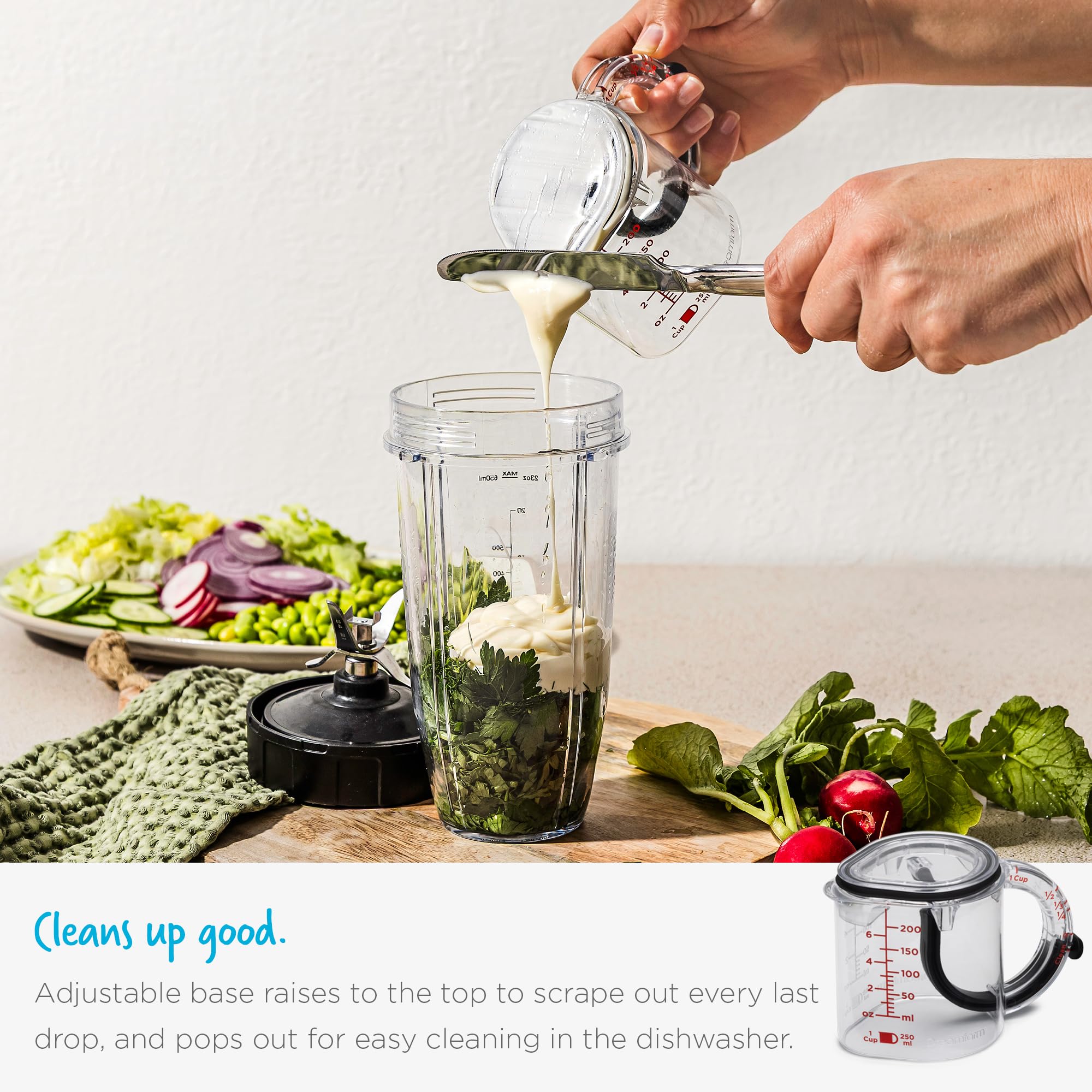 Dreamfarm Upcup highlights dishwasher-safe design for quick cleaning