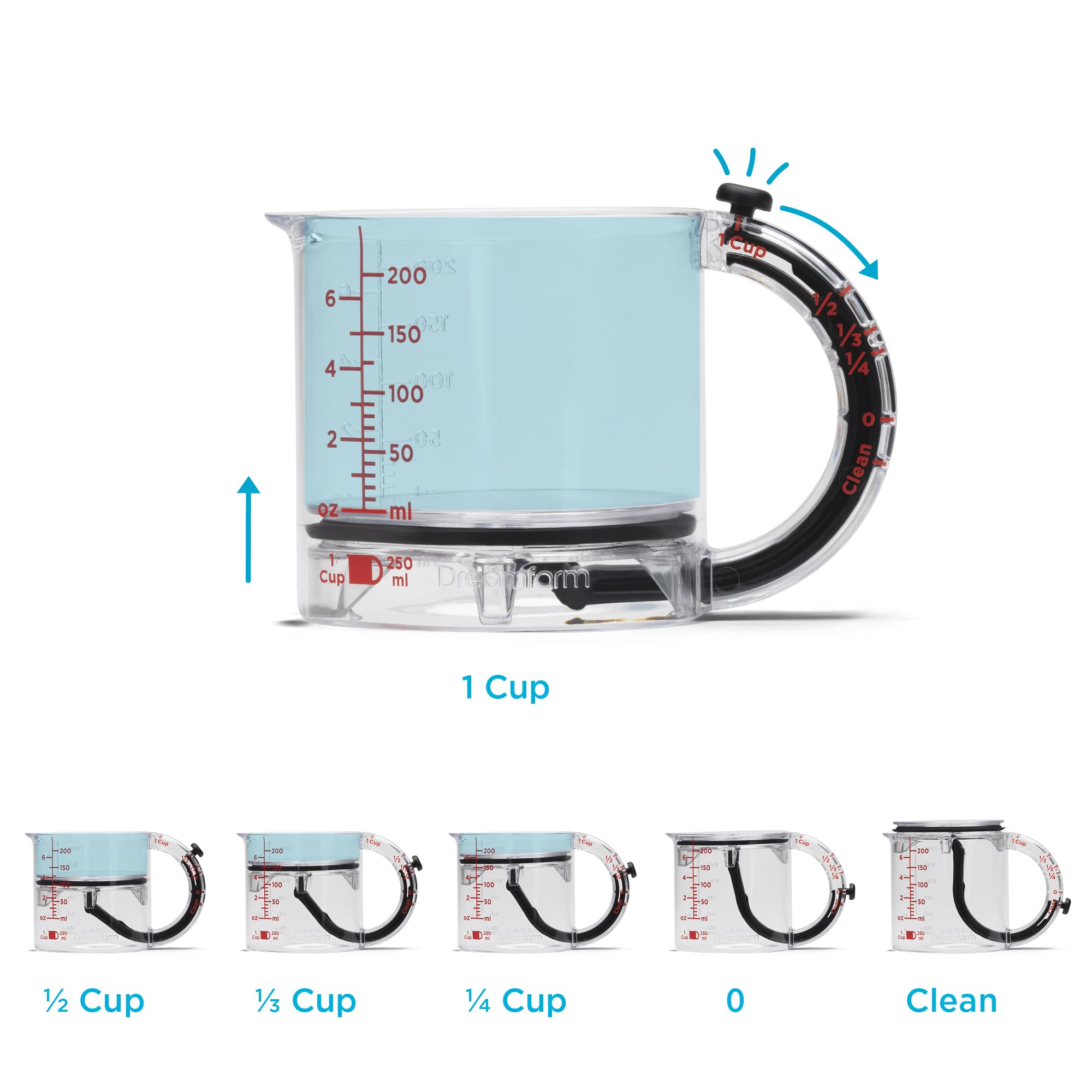 Dreamfarm Upcup resists heat up to 100°C for hot ingredients