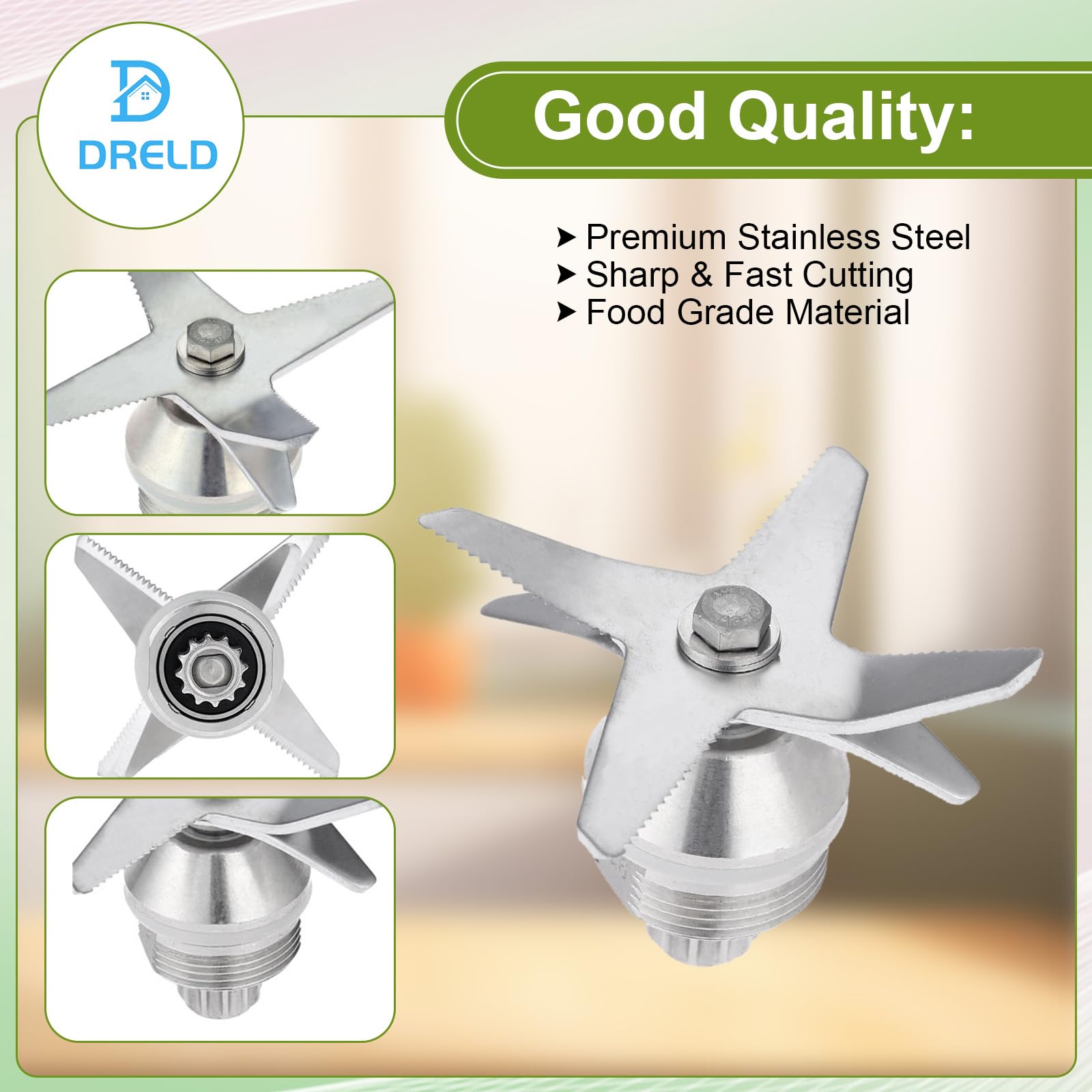 DRELD drive socket enables smooth blade installation
