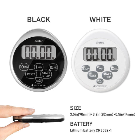 Dretec compact timer design fits pockets and travel.