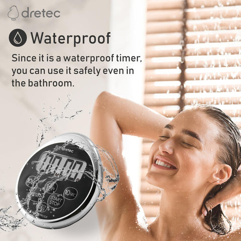 Dretec timer with magnetic back and stand for fridge or desk.