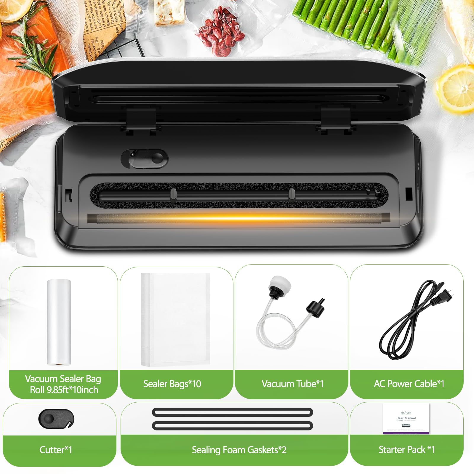 DR.Fresh moist and dry sealing supports versatile storage