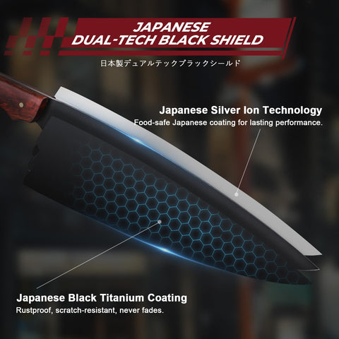 DRGSKL santoku knife with slim blade for clean slicing