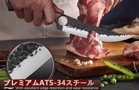 DRGSKL ergonomic ebony handle offers a comfortable grip during long prep sessions.