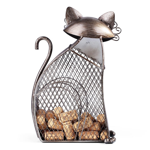 Drincarier artistic cat wine rack adds shelf charm to any space