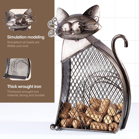 Drincarier cork storage decor on a corner shelf