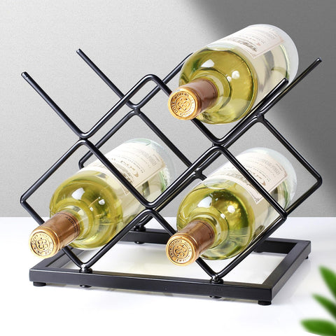 Drincarier display piece complements cabinets and pantries and makes bottles easy to grab.