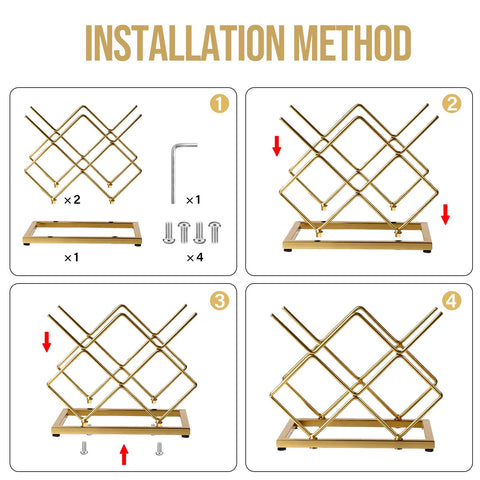 Geometric design from Drincarier complements contemporary decor and displays bottles.