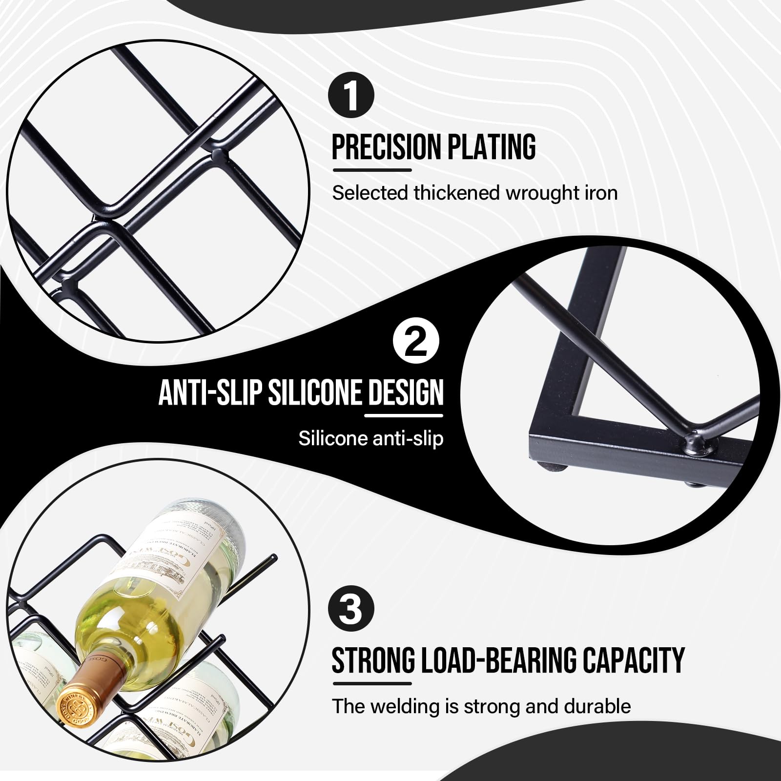 Drincarier rust-resistant coating ensures longevity in busy kitchens.