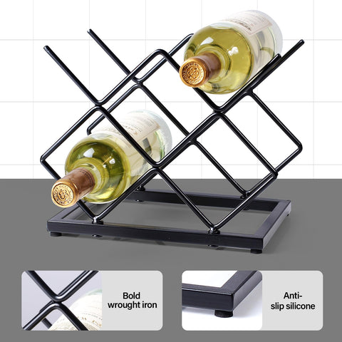 Drincarier sturdy iron construction provides stable storage without wobble.