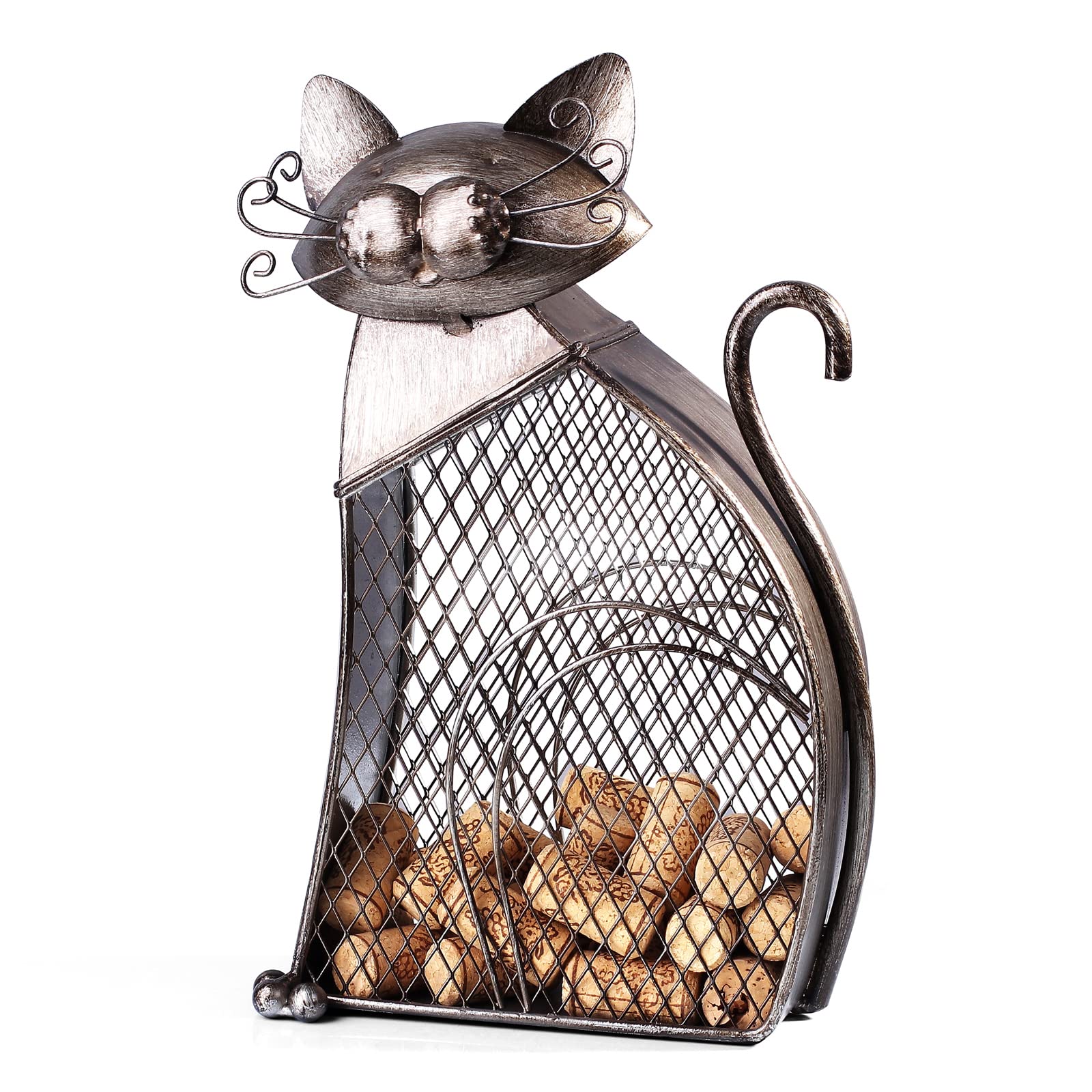 Drincarier tabletop wine decor cat display on a countertop