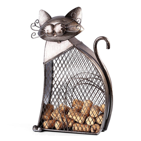Drincarier tabletop wine decor cat display on a countertop