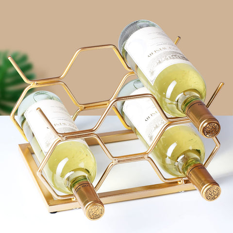 Drincarier tabletop display keeps bottles organized and ready for entertaining.