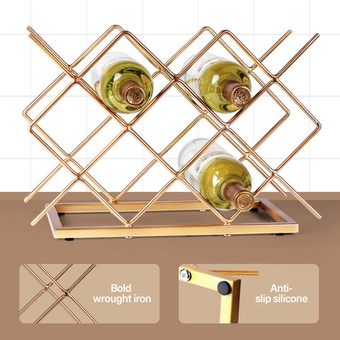 Drincarier iron construction provides durable wobble-free support