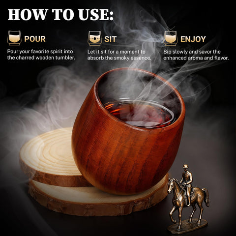 DrinkSay Eco-Friendly Oak Material packaging scene, signaling sustainable, chemical-free craftsmanship.