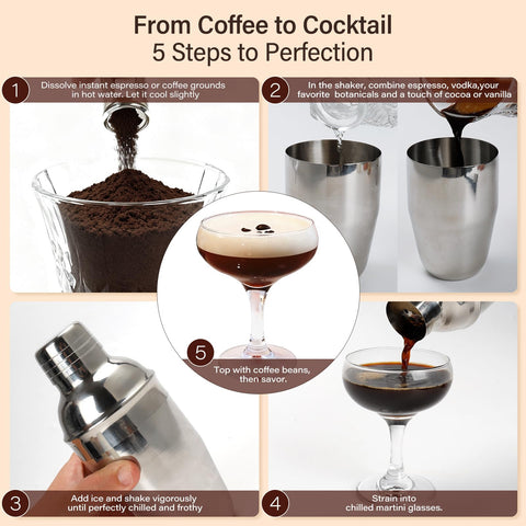 DrinkSay espresso martini kit grounds let you craft authentic coffee flavors