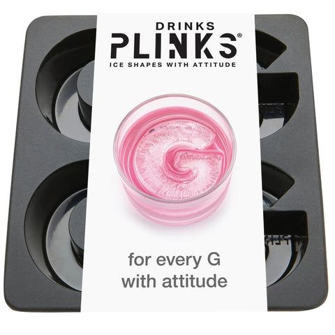 DRINKSPLINKS Letter G ice tray in attractive packaging for personalized gifts