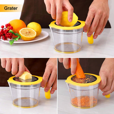 Drizom 3-claw reamer handles bigger fruits like oranges.