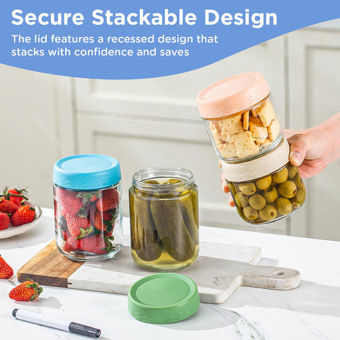 DRKIO fridge and freezer safe jars help keep ingredients organized.