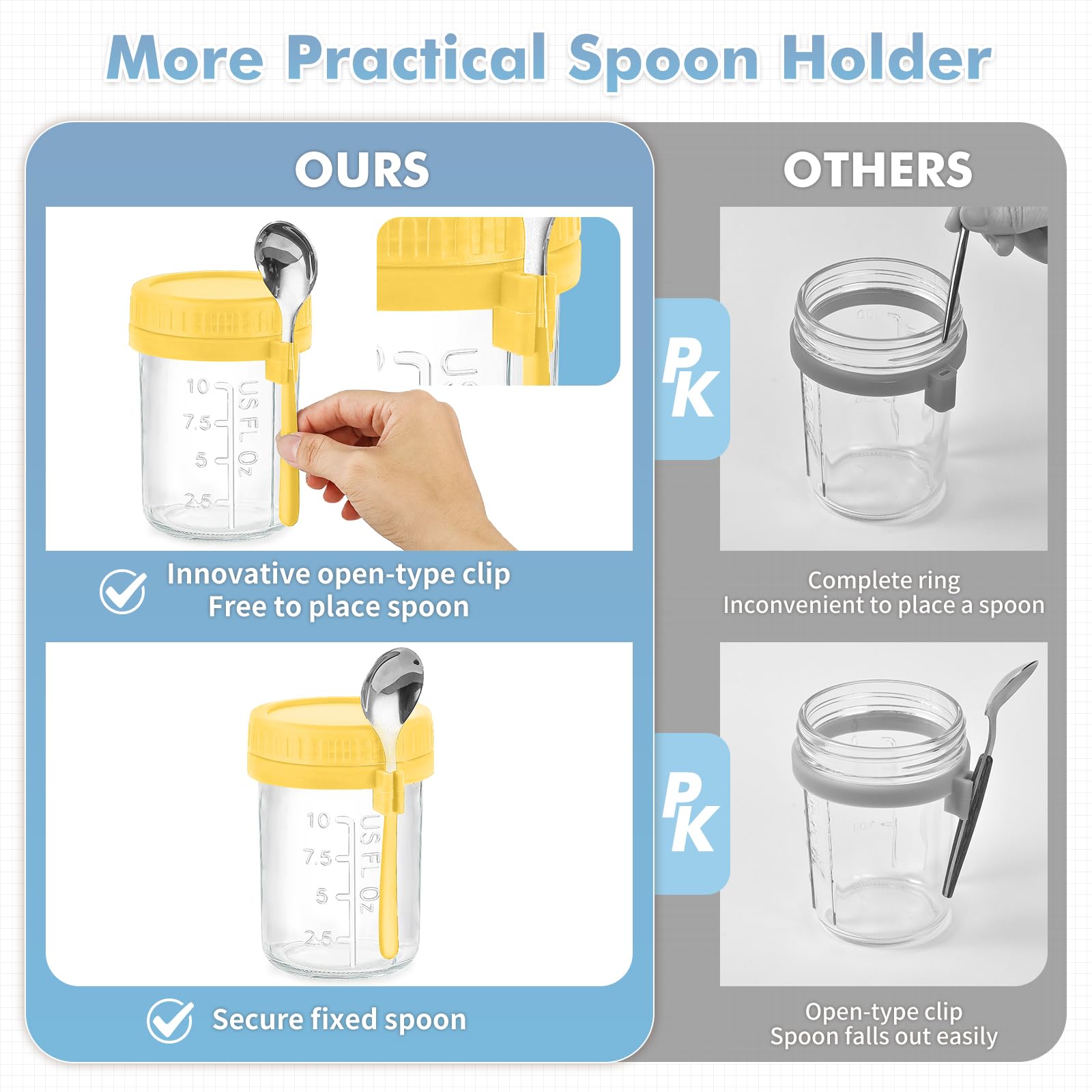 DRKIO leakproof silicone seal keeps contents secure and fresh.
