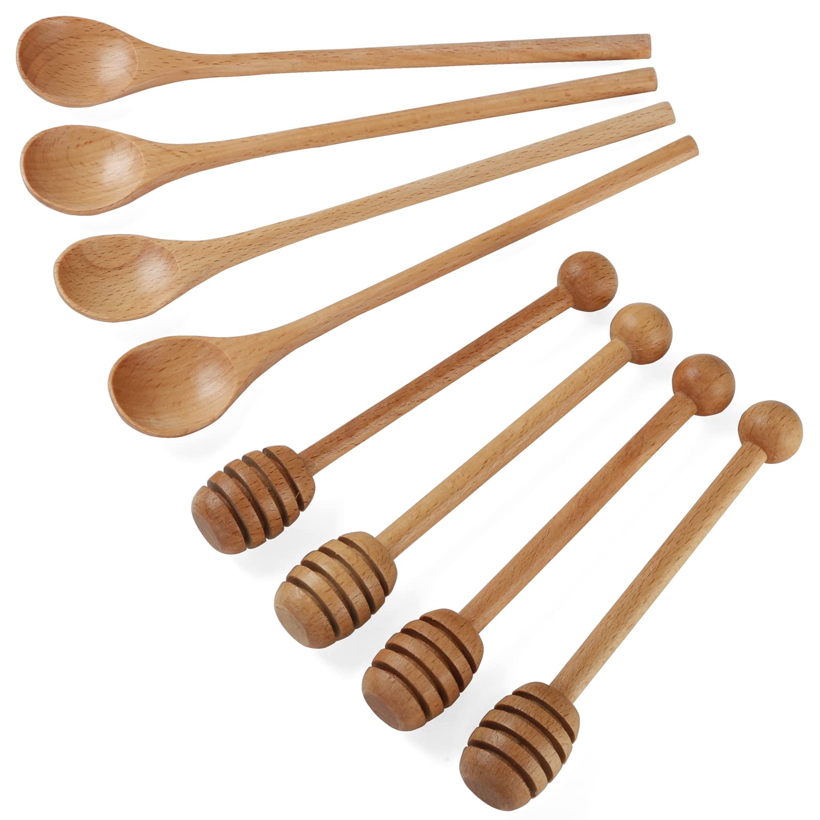 DROENTIL beech honey-dipper-sticks for smooth drizzle at breakfast.