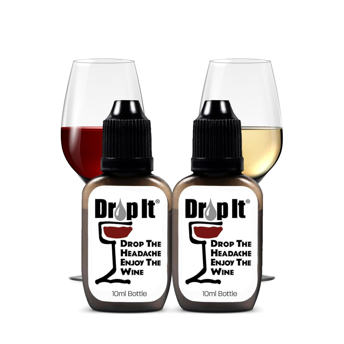 Drop It Wine Drops Original 10ml bottle ready for travel and on-the-go wine enjoyment.