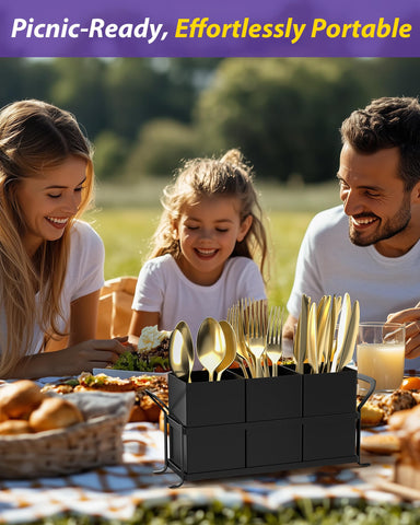 DRPORONYN party-ready caddy arranged on a kitchen counter