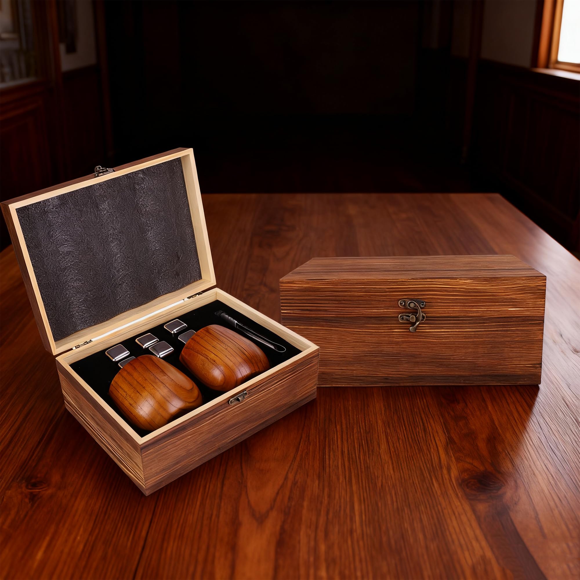 Drtenvd charred wooden glass prompts slow sips and mindful tasting