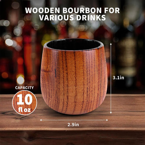 Drtenvd charred wooden glass gift box ready for special occasions