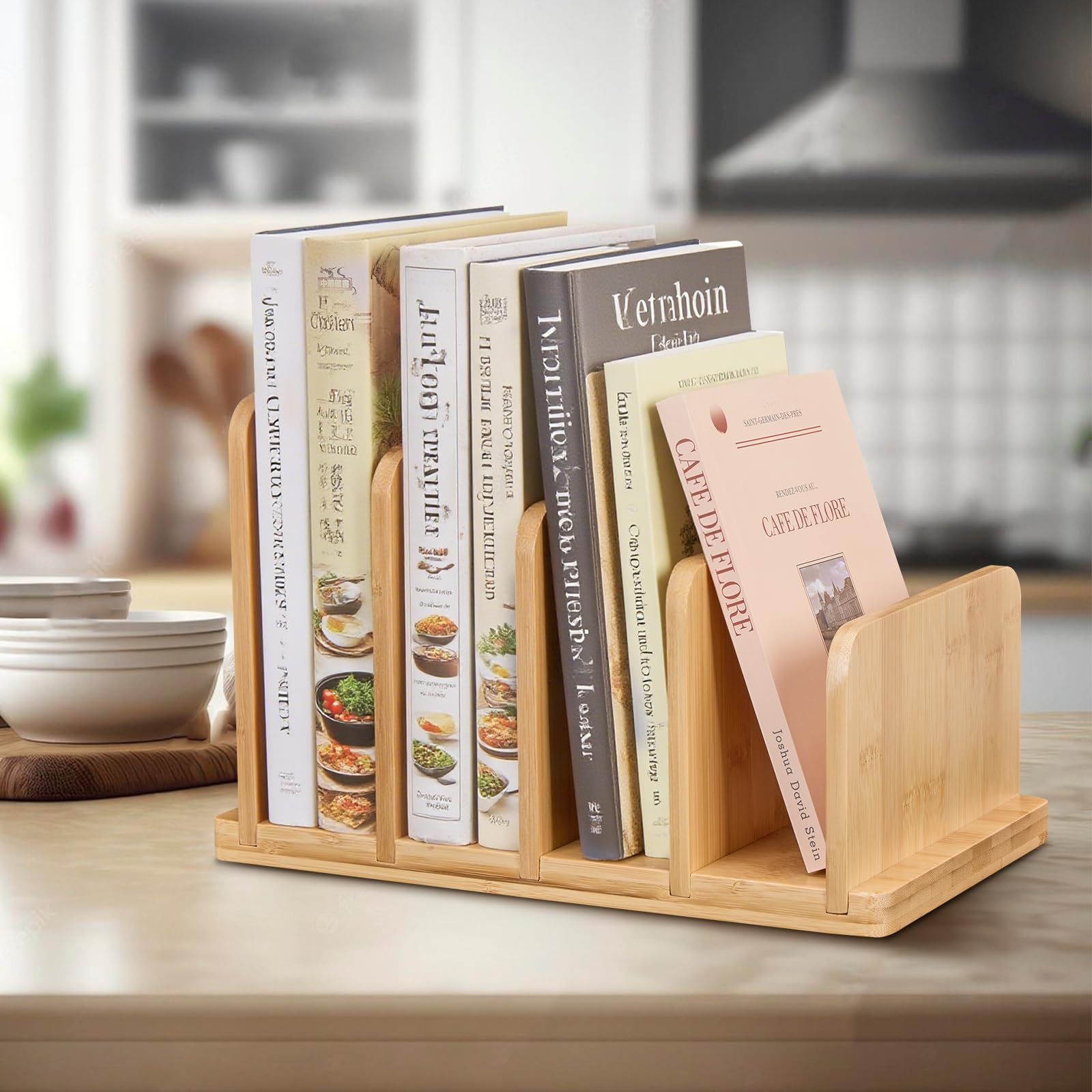DRXX FEXE countertop organizer stable base ensures upright recipes
