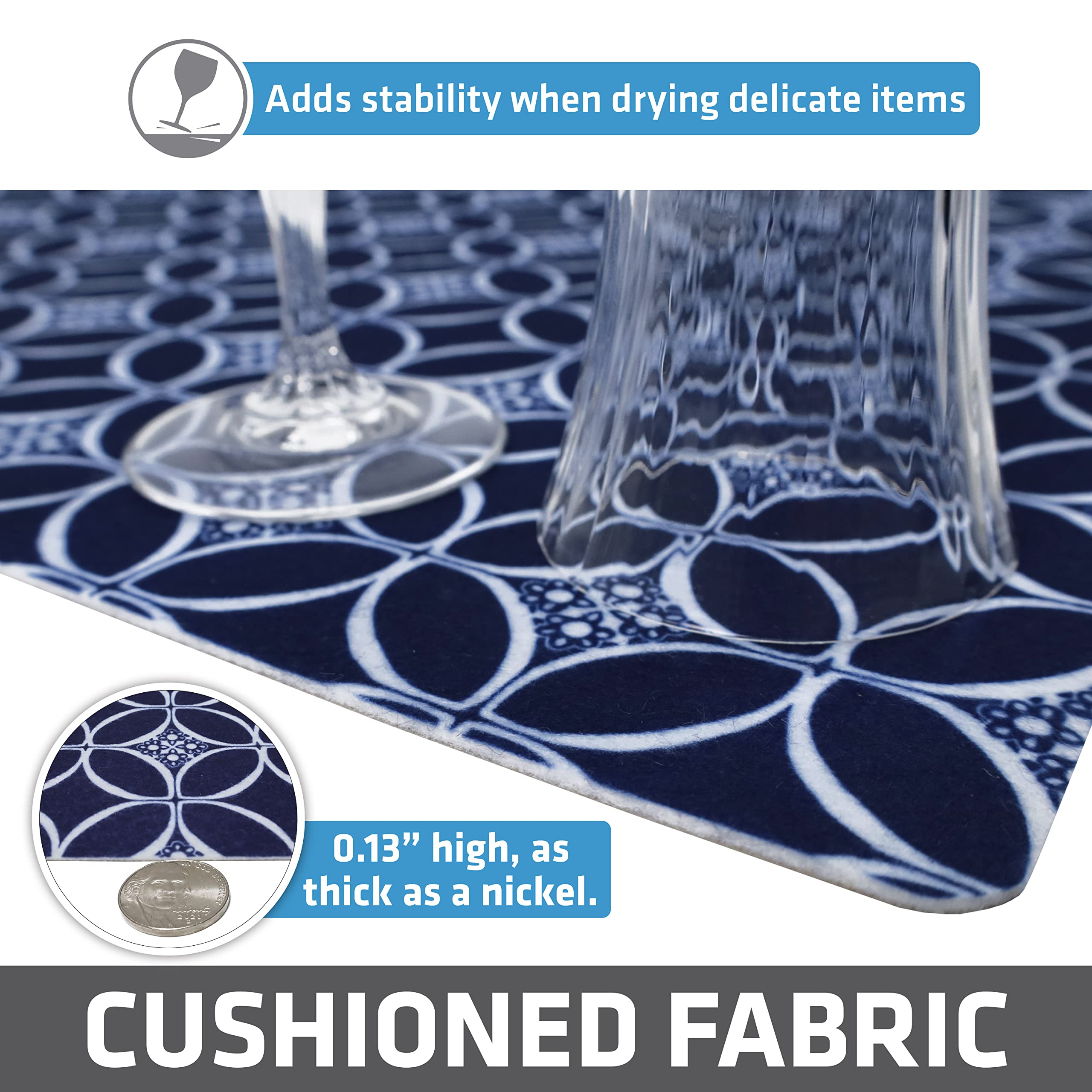 USA-made liner crafted from recycled fibers for durable, eco-friendly organization.