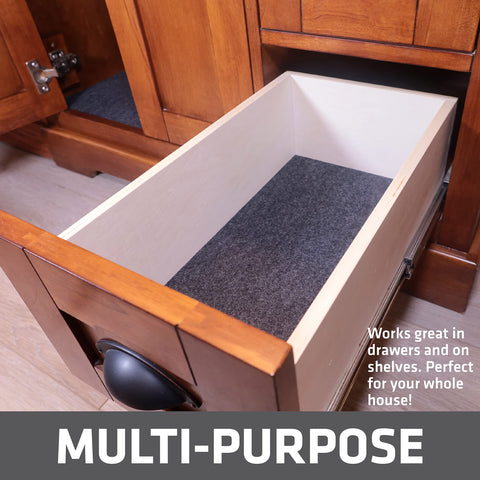 Machine washable Drymate mat for quick cleanup after spills.