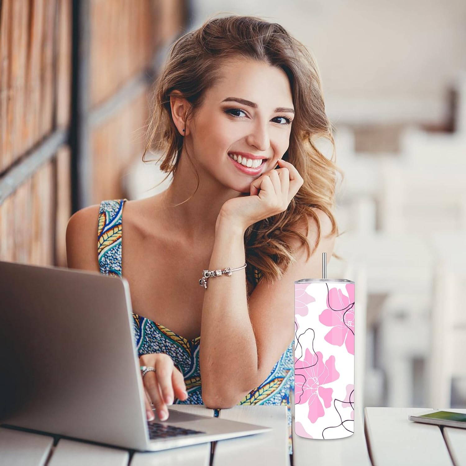 DS 20 oz skinny tumbler ideal for coffee-to-go crafts