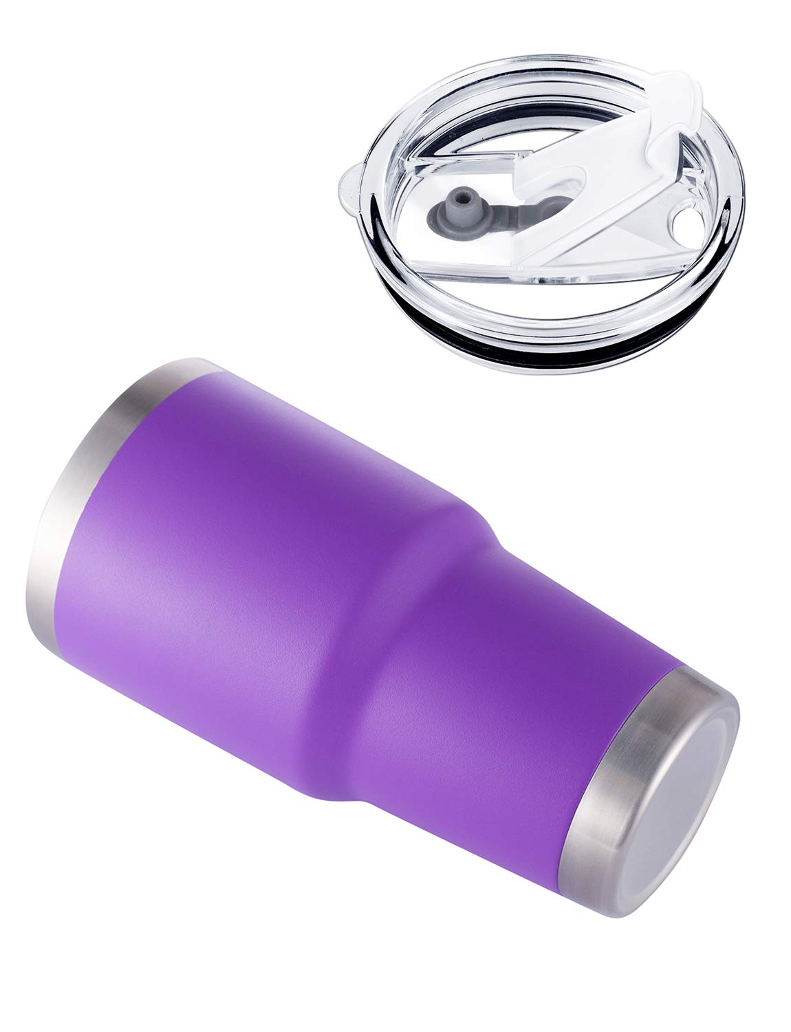 DS purple tumbler fits most cup holders for easy transport.