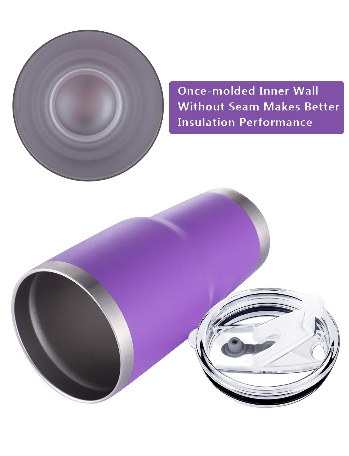 DS 30oz purple tumbler shown in outdoor use for active days.