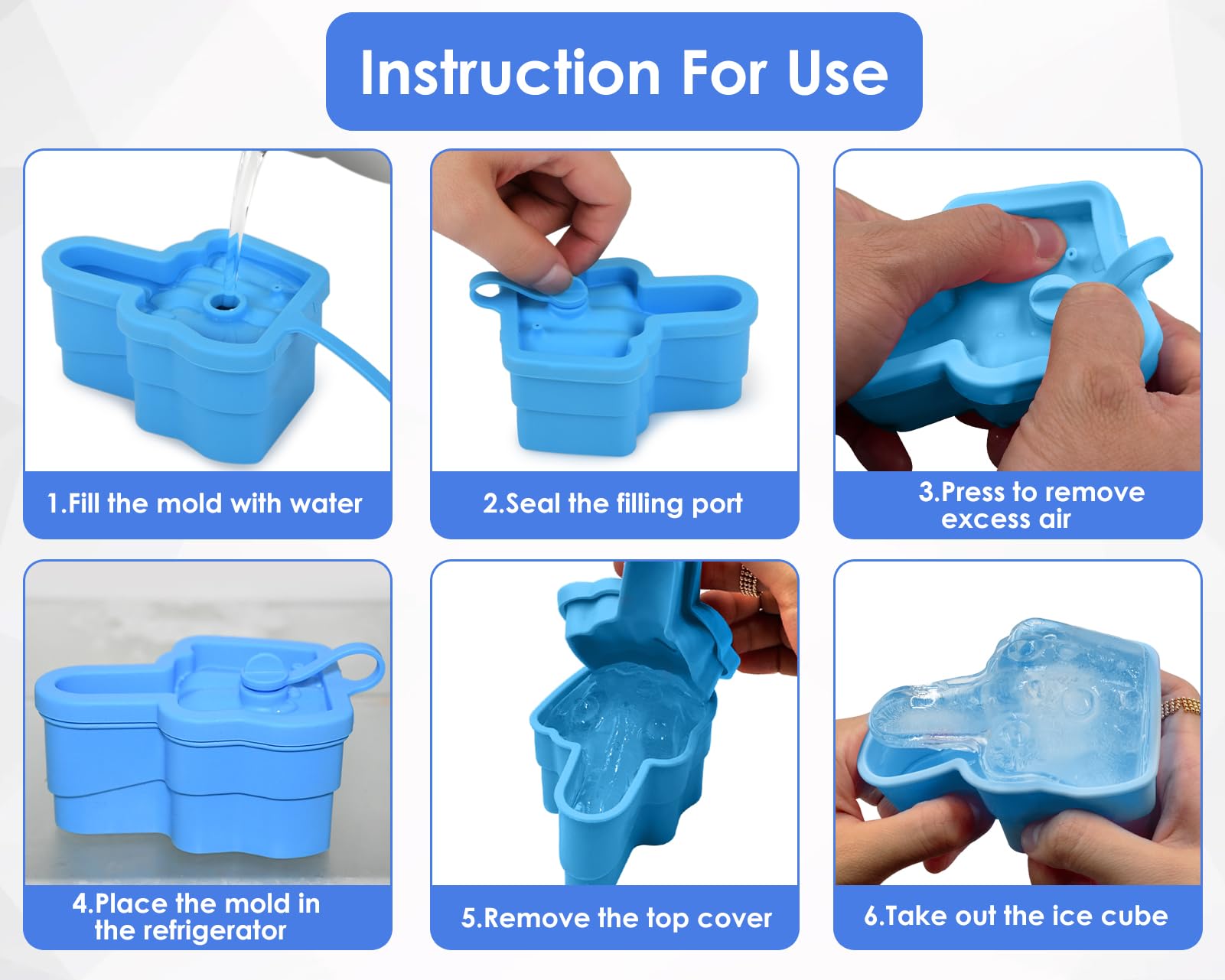 DS Distinctive Style dishwasher safe ice mold for easy post party cleanup