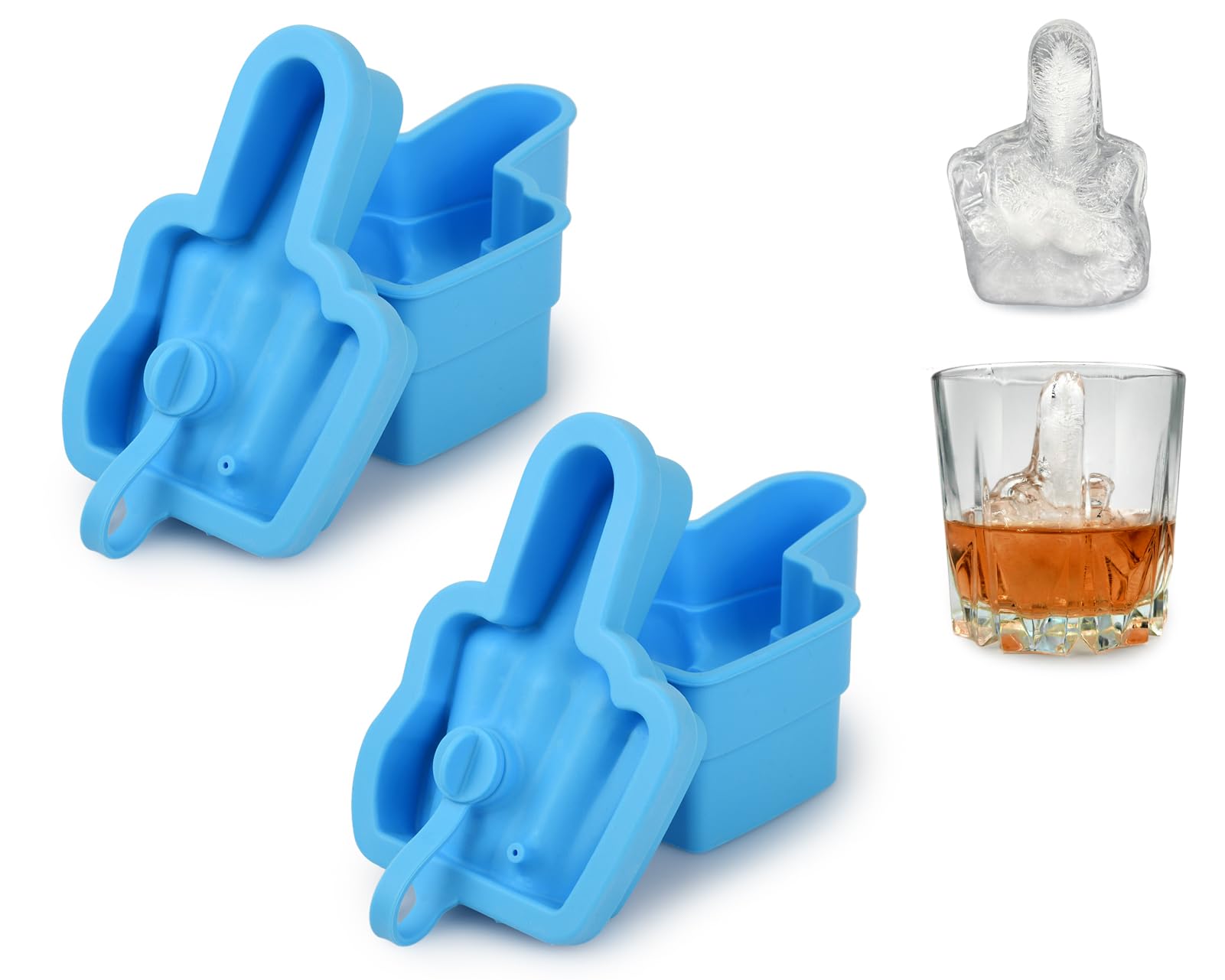 DS Distinctive Style middle-finger ice cube mold adds humor to cocktails and parties