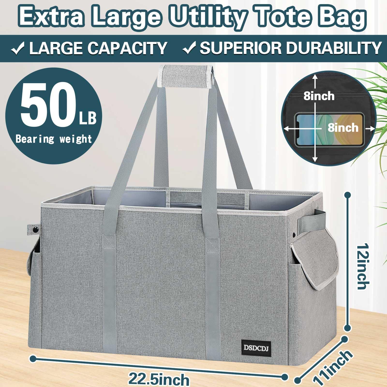 DSDCDJ tote features padded handles for comfortable carrying