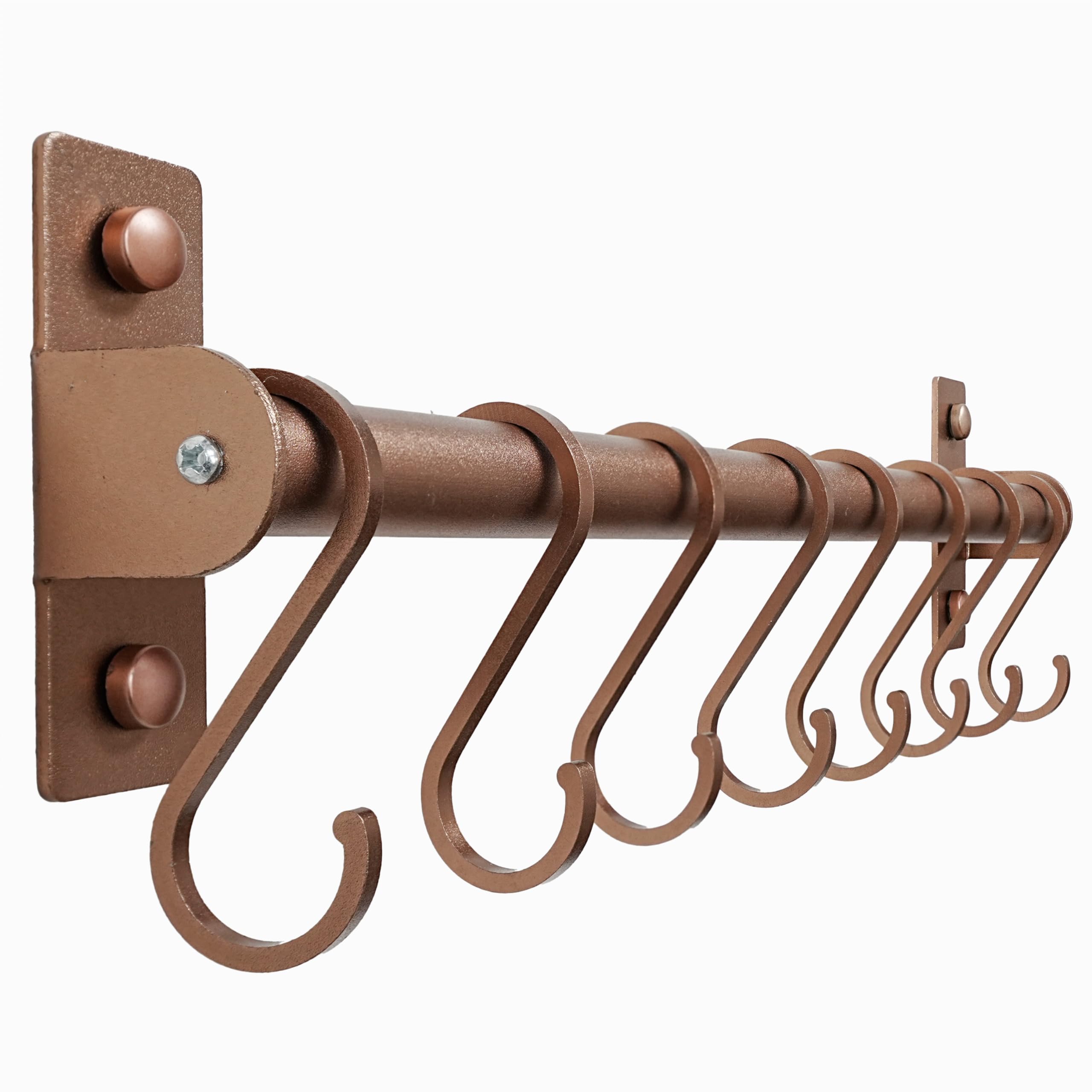 Dseap kitchen utensil hanger wall-mounted with eight hooks for easy access