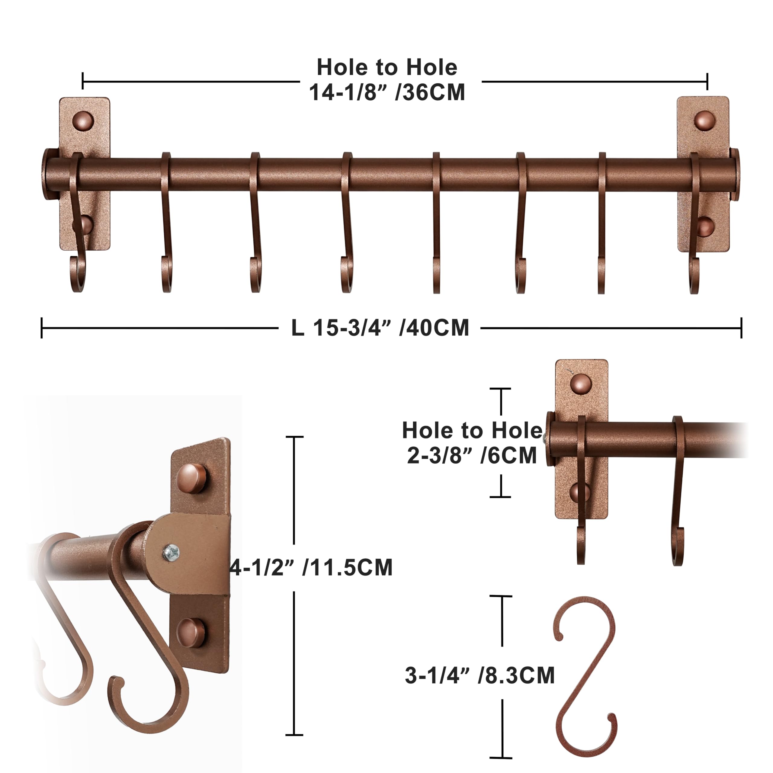 Dseap multi-use organizer can hold brooms and cleaning tools