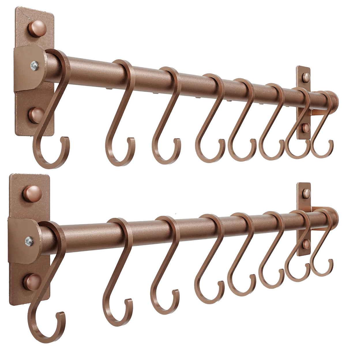 Dseap antique copper utensil hanger offers elegant, accessible storage for kitchen tools.