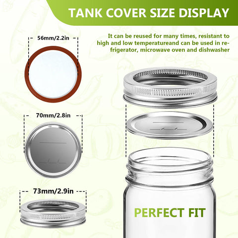 DSJIFGEW BPA-free silicone seals ensure safe, long-lasting freshness