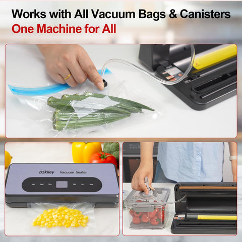 DSkiley starter kit includes bags, roll, and external hose.